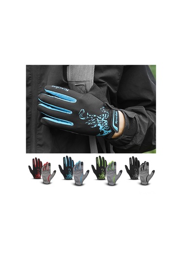 Ranyeek Bisiklet Eldiveni - Dokunmatik Uyumlu, Ter Emici, Darbeye Dayanıklı, Rahat Ve Havadar - Unisex Siyah S Siyah