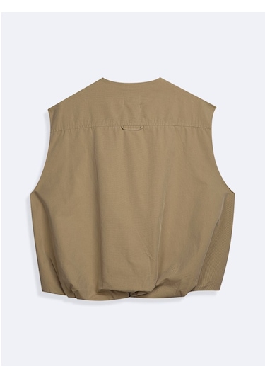 LTB Crop Hakim Yaka Bej Yelek Bej
