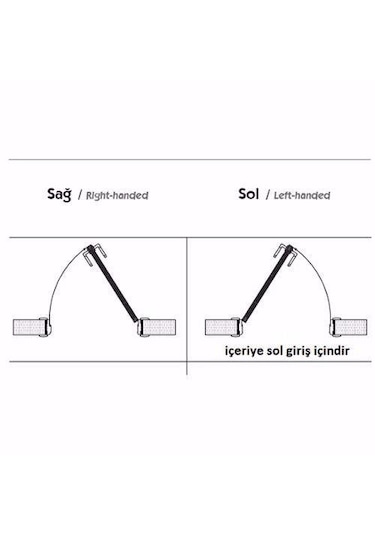 Marmara Mat Siyah Aynalı Kapı Kolu