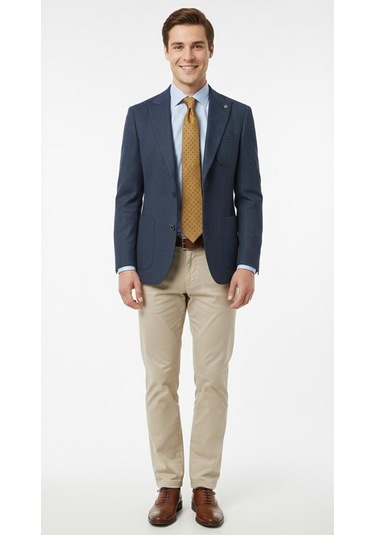 Presto Erkek Slim 6 Drop Örme Torba Cep Ceket Lacivert 1639-002 Lacivert