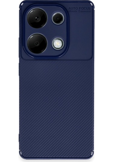 Xiaomi Redmi Note 13 Pro 4g Kılıf Focus Carbon Silikon Kapak Lacivert