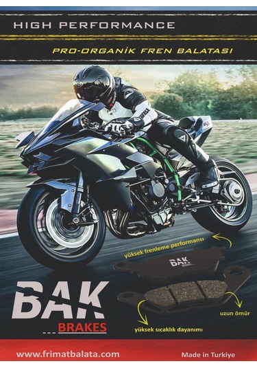 Bak Brakes Fmb-040 Cf Moto Sr 250, Cl-x 250, Nk 250. Ön Fren Balatası Organik Kalite Fmb-040