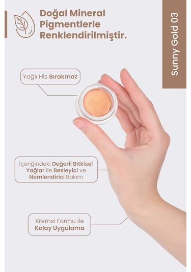 Bade Natural Krem Göz Farı 03 Sunny Gold
