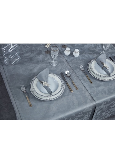 Misiny-Carlton Gri Masa Örtüsü