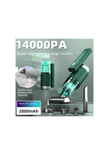 Crackedice 14000pa Mini Araba Elektrikli Süpürgesi Kablosuz El Tipi Elektrikli Süpürge