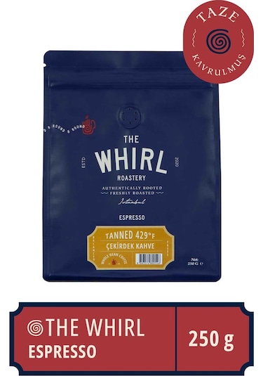 The Whirl Espresso Tanned Çekirdek Kahve 250 G