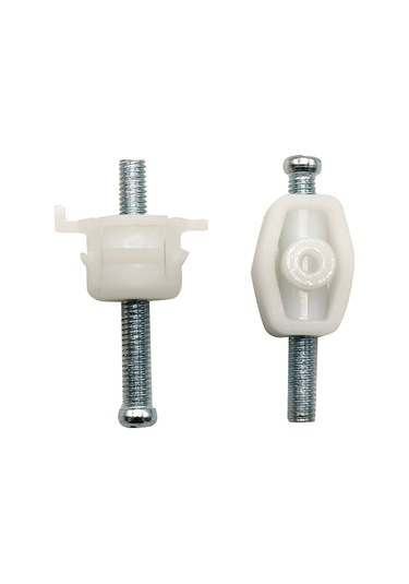 Yuntech01 Vw T4 Transporter Ön Far Ayar Vida Seti, Demir Ve Plastik Malzeme, Dayanıklı, Kolay Kurulum, 2 Adet Gümüş Beyaz