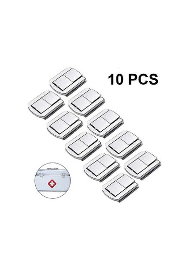 Ahşap Kutu Tokalı Bavul İçin 10 Adet Antika Mandallı Dekoratif Vintage Kilitler Vidalı