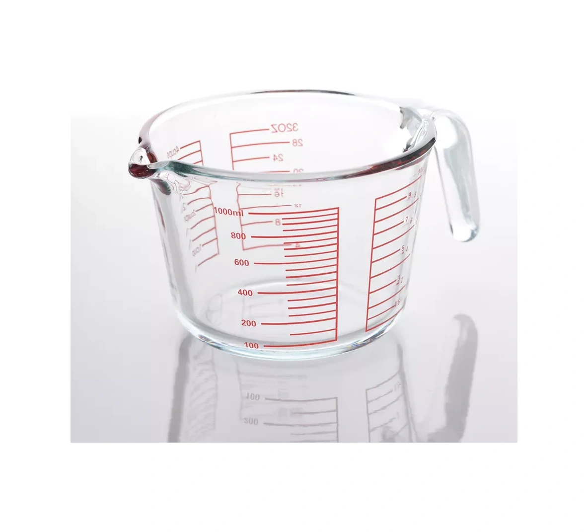 Solıx Borosilikat Camdan 1000 Ml Yüksek Ölçü Kabı 239091747 Beyaz