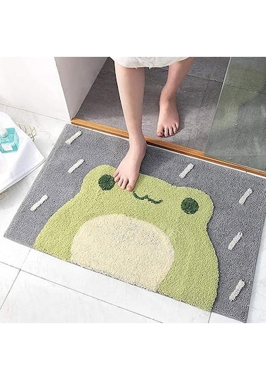 Banyo Paspası, Polyester, Makinede Yıkanabilir, Emici/kaymaz, 40x60 Cm, Çok Renkli