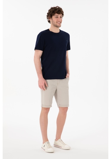 U.S. Polo Assn. Erkek Regular Fit Bisiklet Yaka Lacivert Basic Tişört 50305928-VR033 U.S. Polo Assn. Erkek Regular Fit Bisiklet Yaka Lacivert Basic Tişört 50305928-VR033
