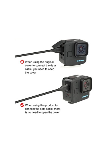Ranyeek Gopro Hero 11 Black Mini Kamera İçin Metal Akü Kapak A Modeli Pu912b - Sadece Kapak Dahil