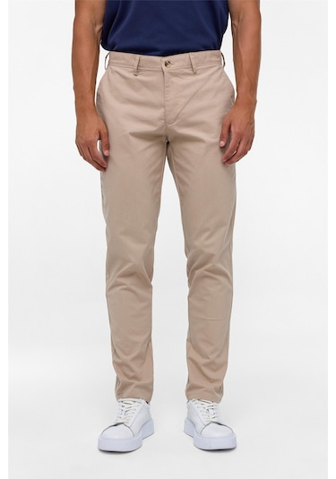 Süvari Bej Regular Armürlü  Pantolon