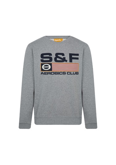 Superfly Men Sweat Gri Melanj Erkek Sweatshirt Gri