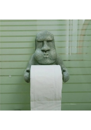 Jialan Rulo Kağıt Havlu Tutucu Paskalya Adası Moai Kağıt Diğer Qq Diğer