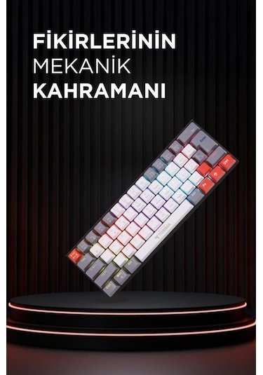 Torima TK-11 Mekanik Kablosuz Blue Switch RGB Oyuncu Q Klavye