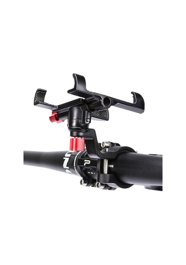 Promend-güçlü Alüminyum Alaşım Bisiklet Telefon Dağı Bisiklet,y13312b Siyah