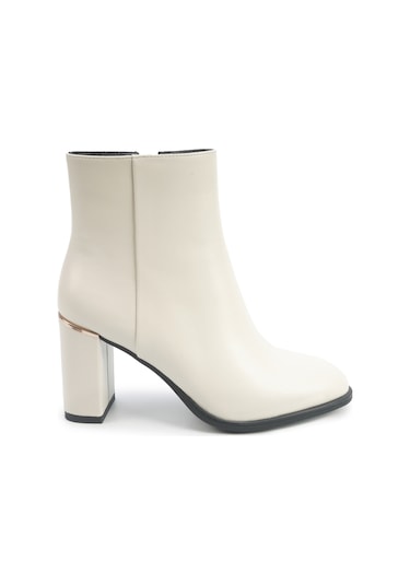Nine West Olga 5pr Kırık Beyaz Kadın Topuklu Bot 000000000102012106 Beyaz