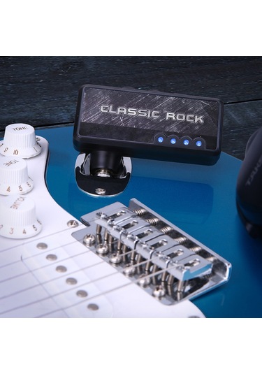 Yaozixa Ammoon Siyah Elektro Gitar Kulaklık Amfi Efektörü - Klasik Rock Distorsiyon Fonksiyonu Ve Dahili Şarj Edilebilir Pil