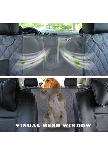CWD007 Köpek Araba Koltuğu Çizilmez Koruma Örtüsü Gri 143 x 152 CM