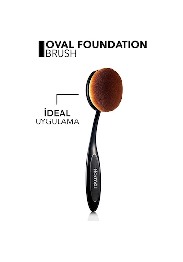 Flormar Yatay Eğimli Fondöten Fırçası - Oval Foundation Brush - 039 - 8690604598496