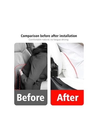 Tesla Model 3 / Y Araba Koltuğu Lomber Destek Yastığı Siyah