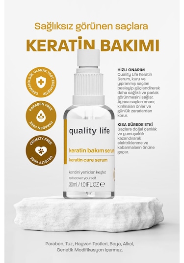 Quality Life Yoğun Keratin Bakımı Serumu Keratin 30 ML