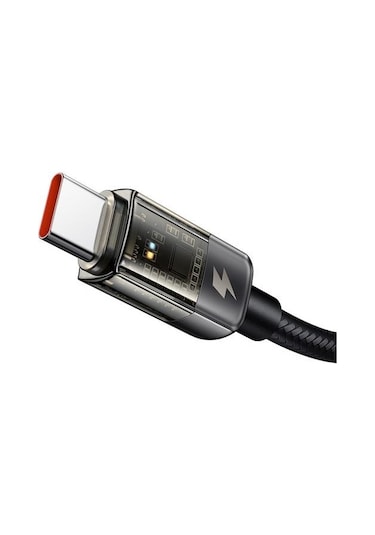 Mcdodo Ca-2840 Typec Typec 100w Ledli Power Off Hızlı Data Sarj Kablo 1.2m-siyah
