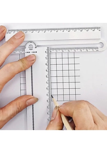 1 Adet Basit Tarzı 30cm Şeffaf Dikdörtgen Cetvel İletki Öğrenci