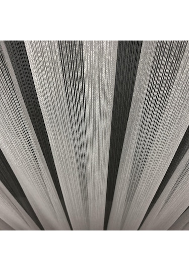 Perdefony Ince Çizgili Modern Düz Tül Perde 3 Farklı Renk Secenek