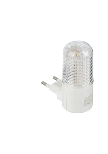 Kangvka Enerji Verimli 0.6w Led Gece Lambası, Tpu Korumalı, Mekanik Anahtar, 220v, Beyaz, 4 Adet - Ev Odalarında Konforlu Aydınlatma Beyaz