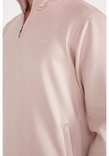 Jepublic Jp Scuba 1/2 Zıp Sweatshırt Gül Kurusu