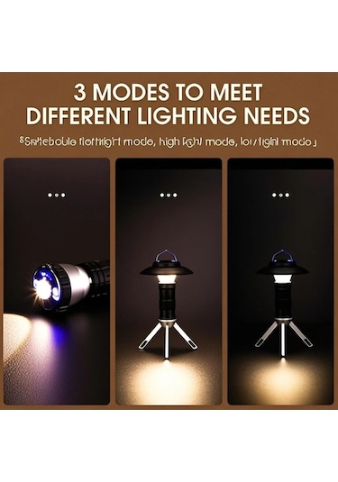 Pazly Vkemall Askılı Led Kamp Feneri, 4w 150lm Çok Renkli, Acil El Feneri, Çadır & Ev Kullanımı İçin Çok Renkli