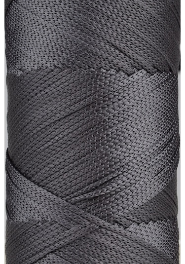 2 Mm - 200 Gr Polyester Makrome Ipi Koyu Gri 230 M Polyester Makrome Ip Supla Ip Ve Çanta Ipliği