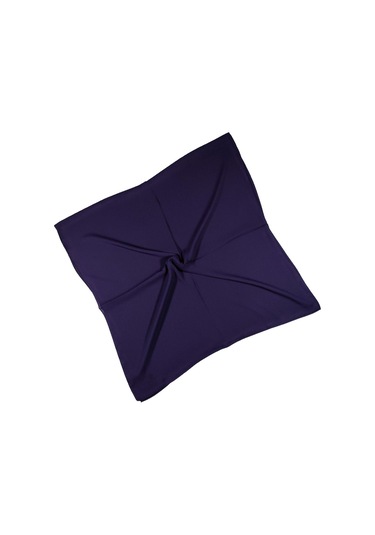Mısırlı Eşarpları Queen Krep Düz Renk Eşarp 140x140 Cm Mor