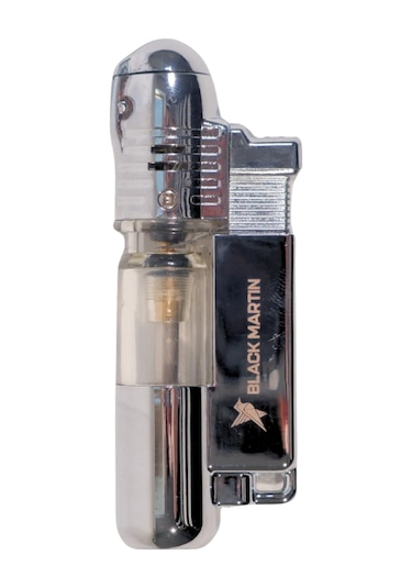 Black Martin Tek Torch Pürmüz Gümüş Puro Çakmağı - Tr9286