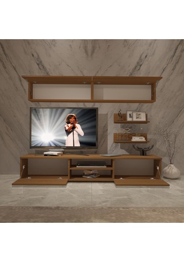 Decoraktiv Eko 5 Mdf Dvd Tv Ünitesi Tv Sehpası Ceviz