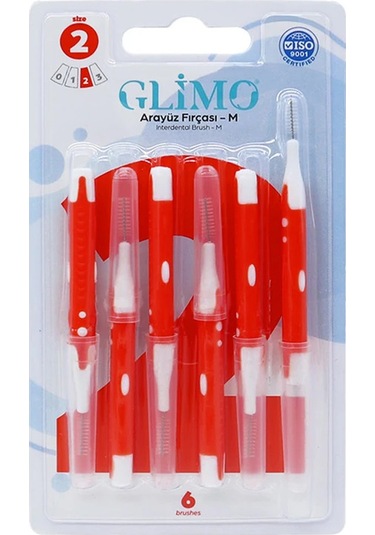 Glimo Arayüz Fırçası Medium 6'lı