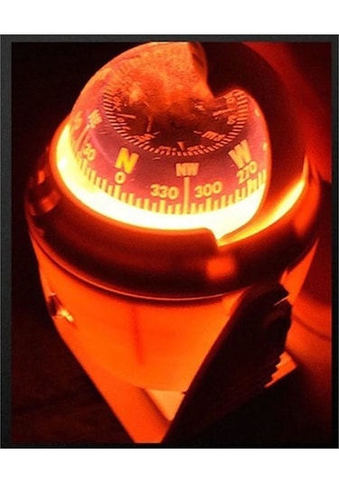 Sealux Beyaz Bot Marin Tekne Yat Işıklı Pusula