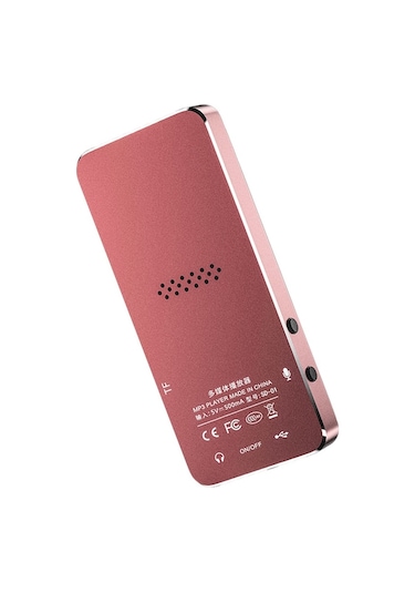 Trendooze Springsun Bt 5.2 Taşınabilir Dijital Spor Ses Oynatıcısı Dahili Net Hoparlör Çok İşlevli Fm Radyo Se Pembe 8g Du