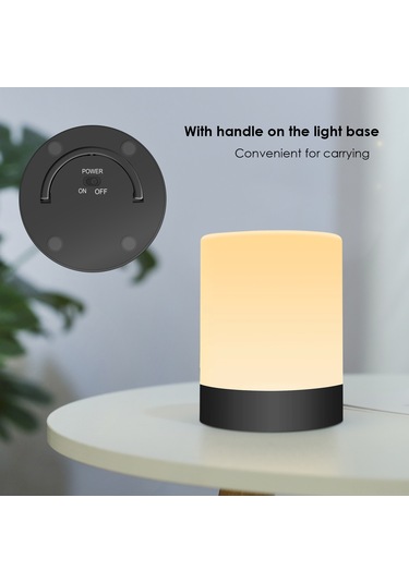 Springsun Koyu Siyah Usb Şarjlı El Taşınabilir Led Gece Lambası - Kumandalı 13 Renk 3 Işık Modu Ve Zamanlama Özelliği Diğer