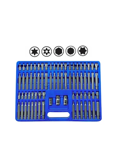 Omega Tools Setb75s Torx - Allen - M Tipi - Ribe Bits Uç Seti 75 Parça
