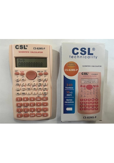 Csl Cs-82ms-p Pembe Fonksiyonel Hesap Makinesi Çok Renkli