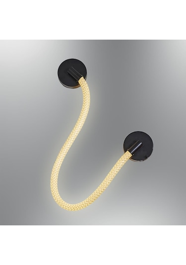 Özcan Aydınlatma 3240-apl1-19 Yatay Hortum Aplik Siyah