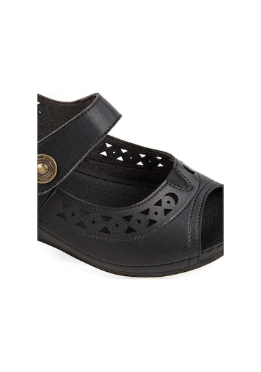 Muya Terra 31130-001 Anatomik Taban Kadın Sandalet Siyah 36-40 Siyah
