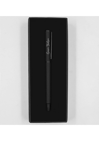 Kişiye Özel Dereceli Termos & İsme Özel Siyah Defter & İsme Özel Roller Kalem Hediye Seti