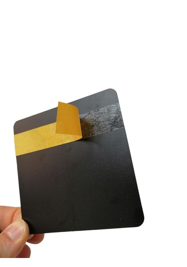 10 Adet Silinebilir Karatahta Siyah Etiket 10 x 10 CM Yapışkanlı