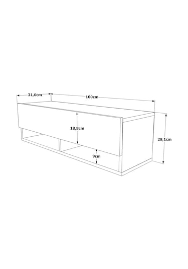 Robinhome Robin Home Loft Tv Ünitesi Televizyon Sehpası Tv Sehpası Lf13-Aa