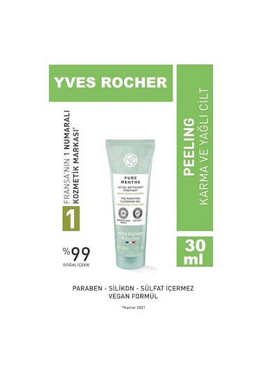 Yves Rocher Pure Menthe Gözenek Sıkılaştırıcı ve Arındırıcı Peeling 30 ML