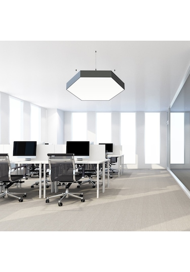 Altıgen Davul Modern Led Avize Linear Armatür Lineer